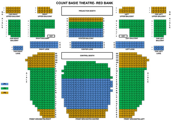 Count Basie Theatre Nj Seating Chart