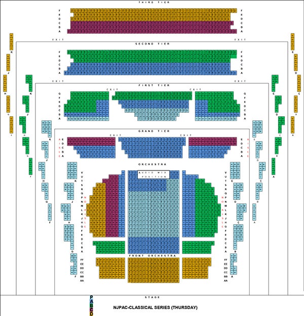 Prudential Hall Newark Seating Chart