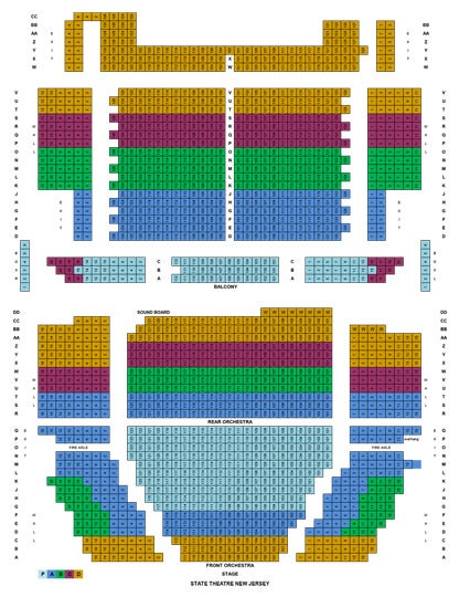 Nj State Theater New Brunswick Seating Chart