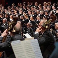 Montclair State University Chorale performing with the New Jersey Symphony