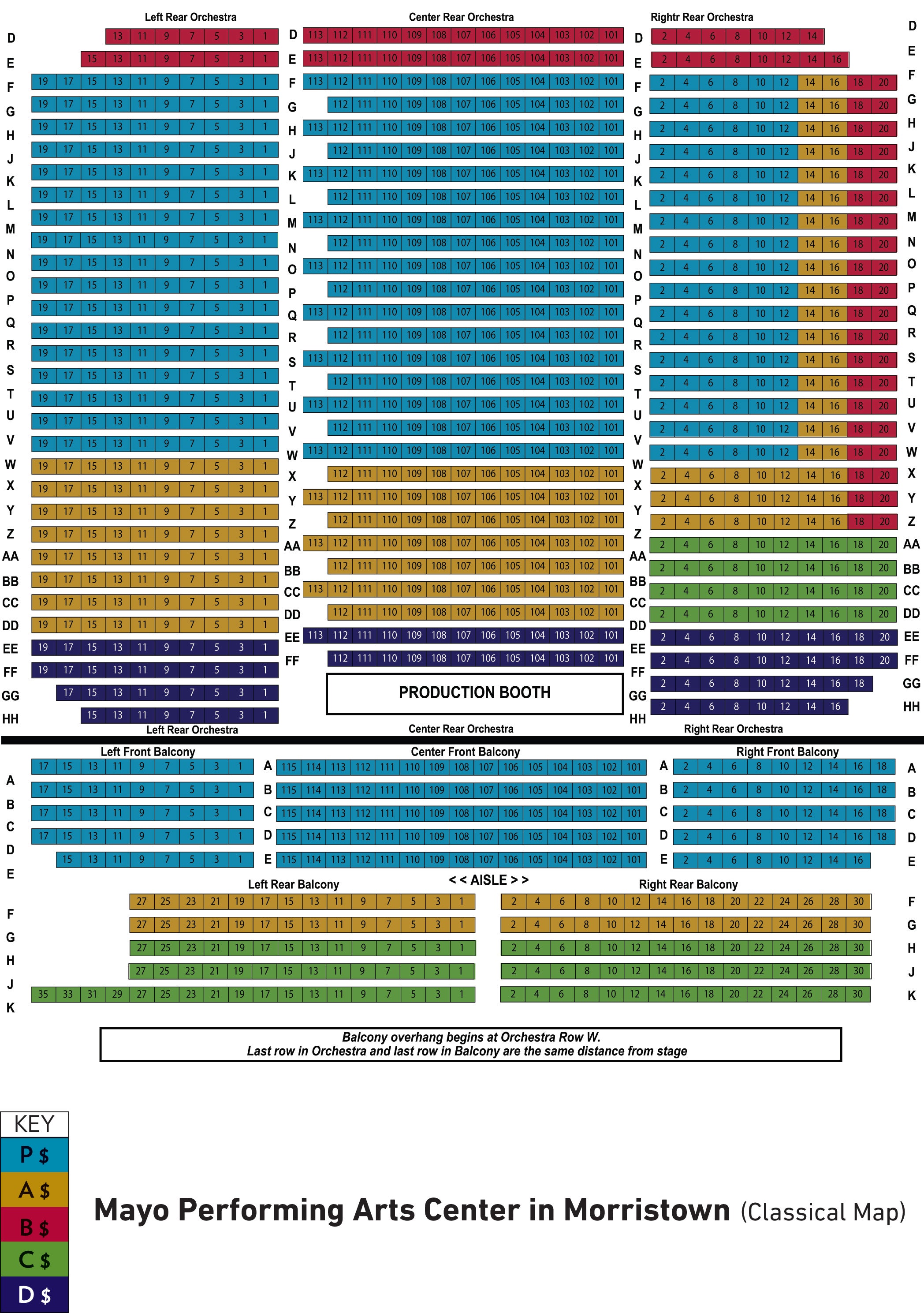 Mpac Seating Chart Morristown Nj