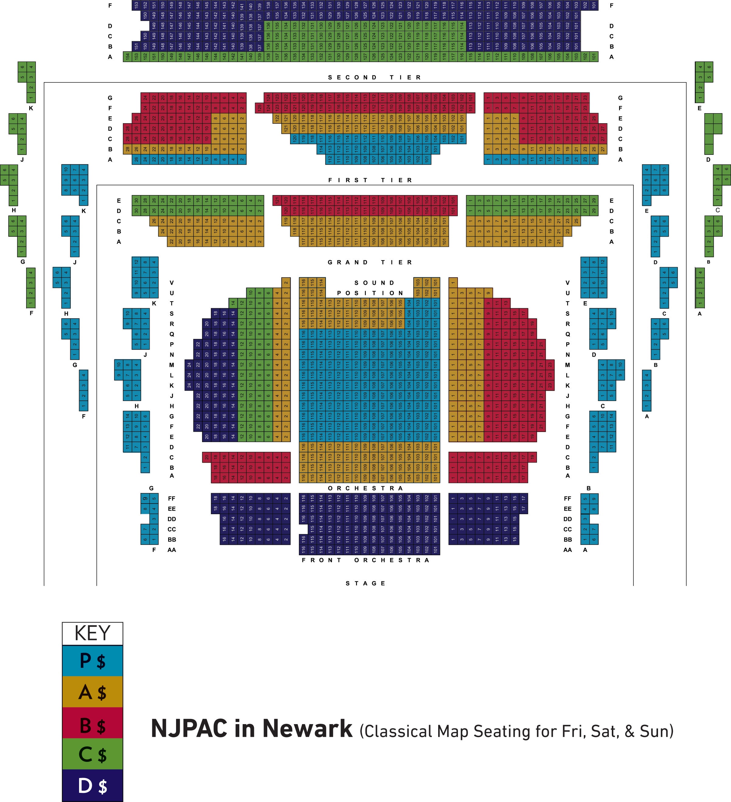 Nj Pac Seating Chart