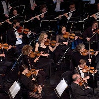 New Jersey Symphony musicians performing in concert