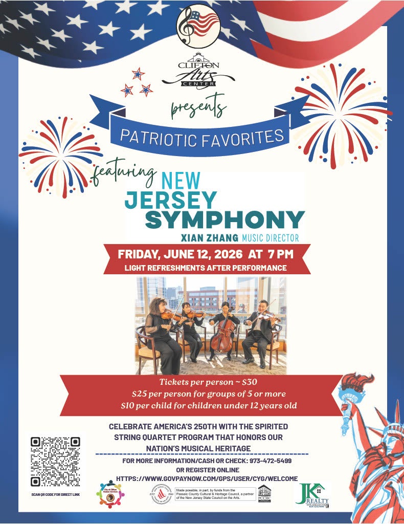 Patriotic Favorites at Clifton Arts Center Flyer