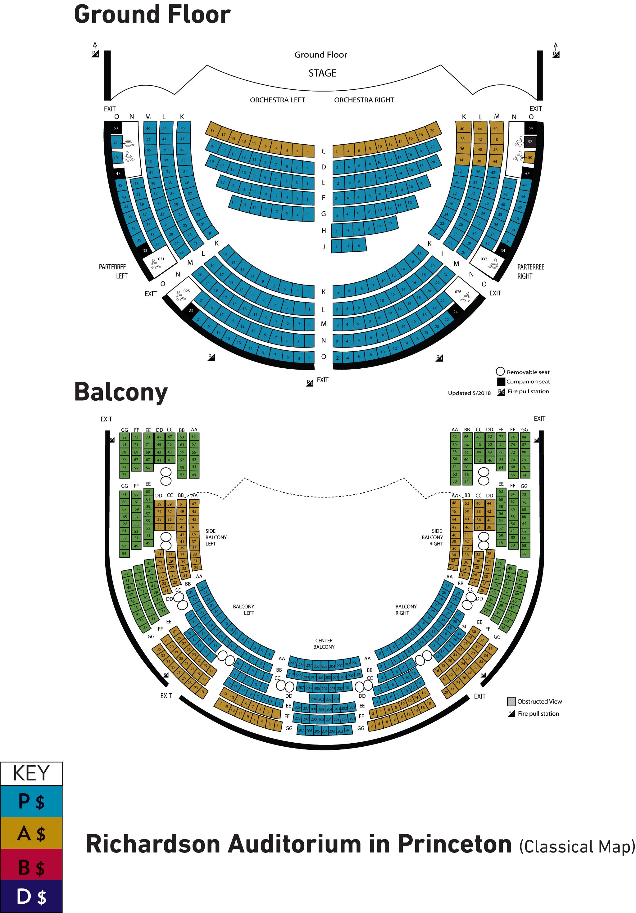 Richardson Auditorium Seating Chart