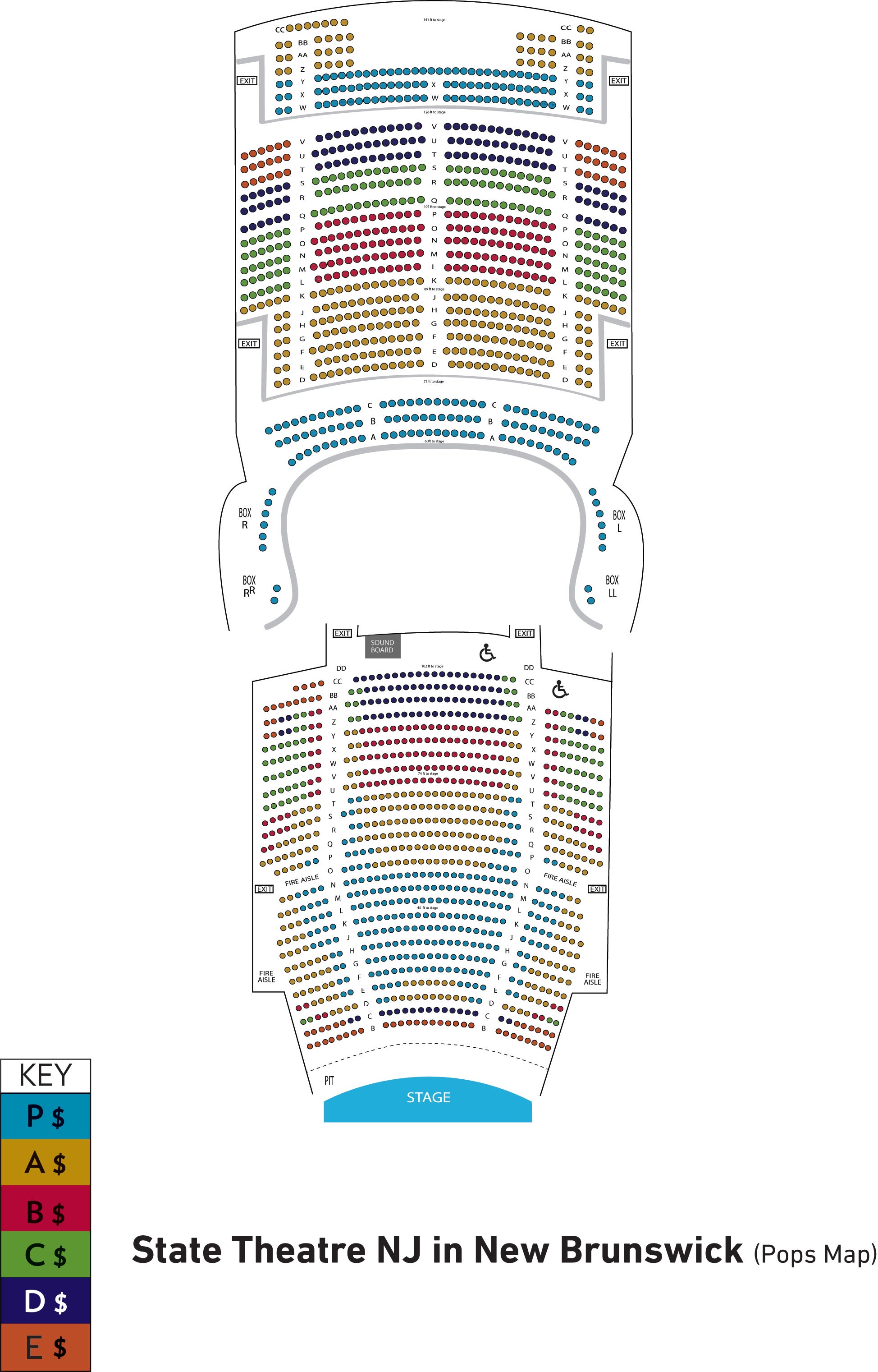 Count Basie Seating Chart